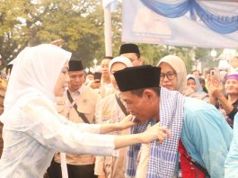 Bupati Zakiyah Lepas Ratusan Calon Jemaah Haji dari Gelombang Dua