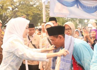 Bupati Zakiyah Lepas Ratusan Calon Jemaah Haji dari Gelombang Dua