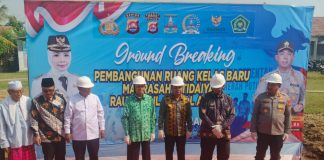Kemenag Banten Bersama Polres dan Pemkab Serang Bangun Kelas Baru Madrasah Ibtidaiyah Raoudatul Athfal Astana