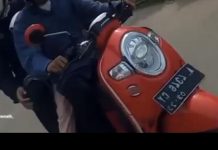 Motor Scoopy Raib Digondol Maling Saat Pemilik Belanja di Minimarket Ciceri Jaya, Aksi Pelaku Terekam CCTV