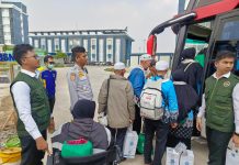 Sebanyak 390 Jemaah Haji Kloter Pertama Tiba di Banten