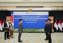 Sofwan Kurnia Resmi Jabat Kepala Bank Indonesia Banten